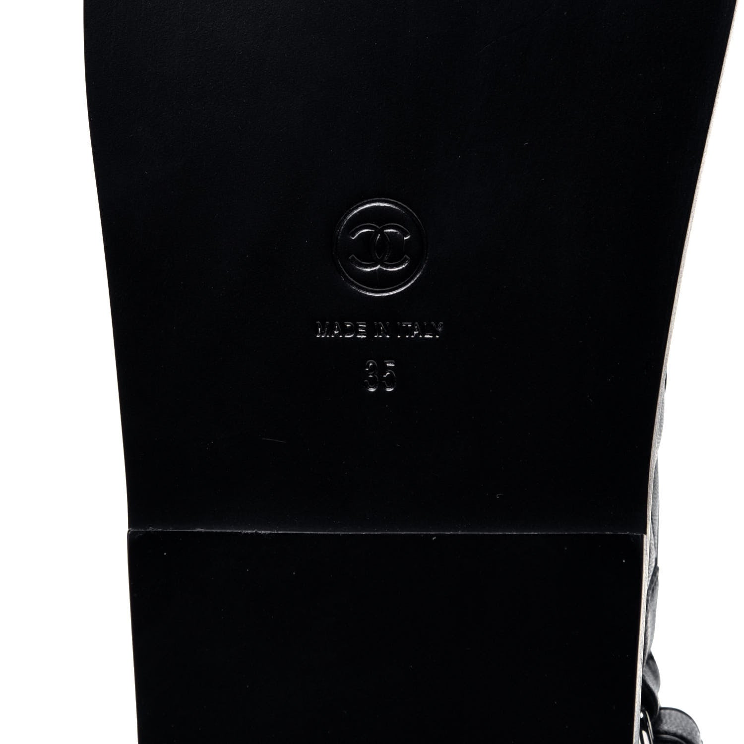 Chanel Lambskin Velcro Dad Sandals 35 Black 8 of 10