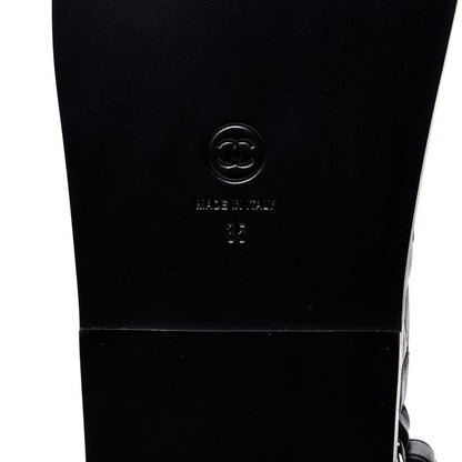 Chanel Lambskin Velcro Dad Sandals 35 Black 8 of 10