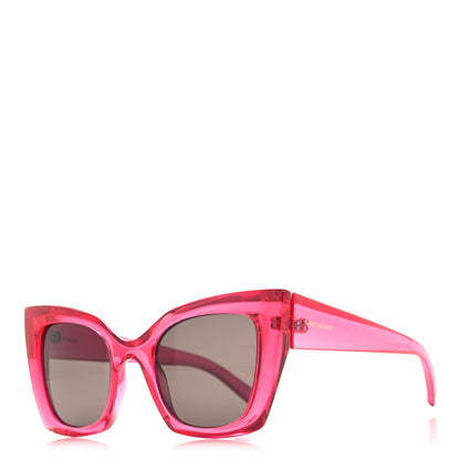 Saint Laurent Acetate Butterfly Frame Sunglasses SL552 Pink 1 of 8