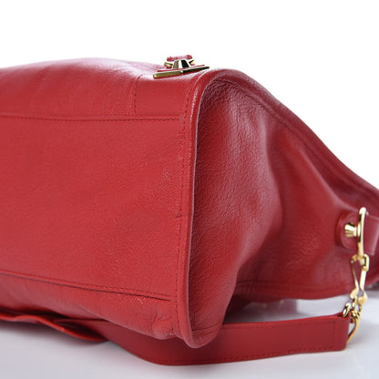 Balenciaga Chevre Gold Metallic Edge Hardware City Rouge Grenade 10 of 10