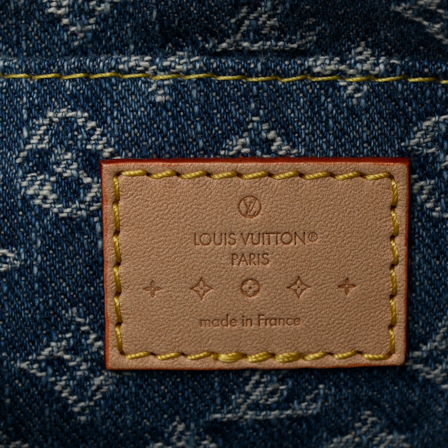 Denim Giant Monogram Pochette Cosmetique PM Denim Blue