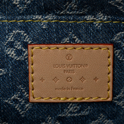 Louis Vuitton Denim Giant Monogram Pochette Cosmetique PM Denim Blue 6 of 6