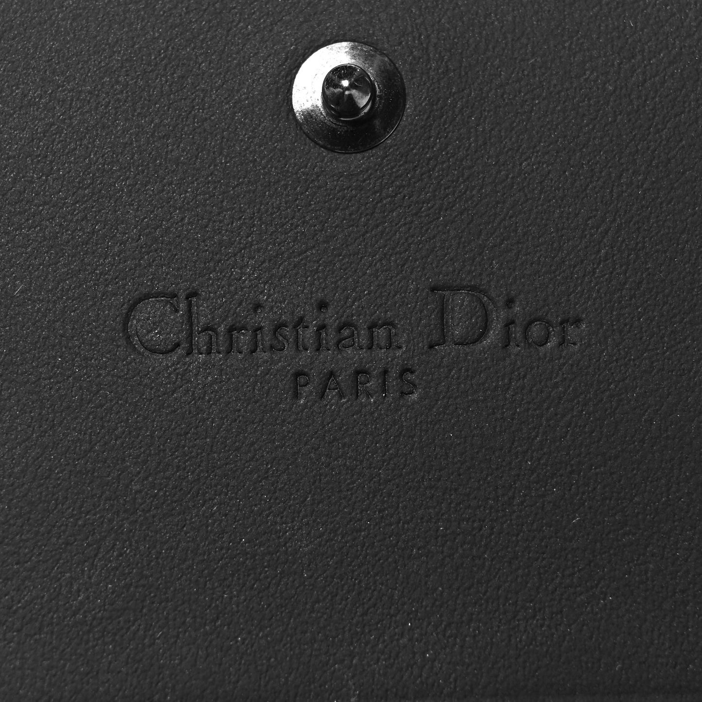 Ultra Matte Calfskin Cannage Mini Lady Dior Wallet Black