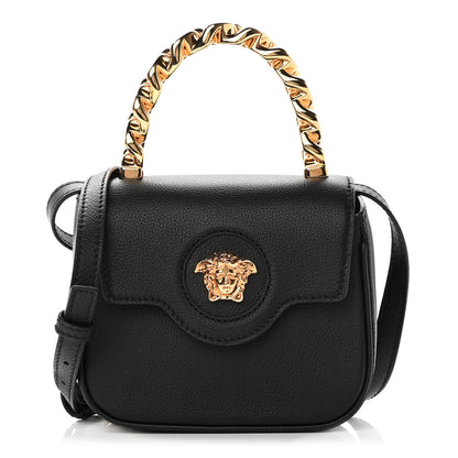 Versace Grained Calfskin Mini La Medusa Bag Black 1 of 11