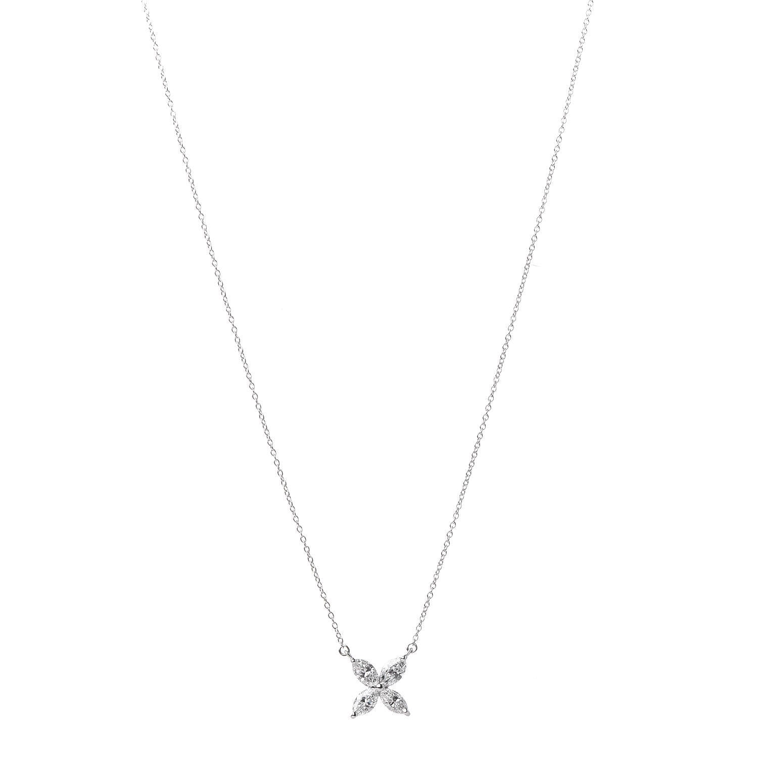 Tiffany Platinum Diamond Large Victoria Necklace 1 of 6