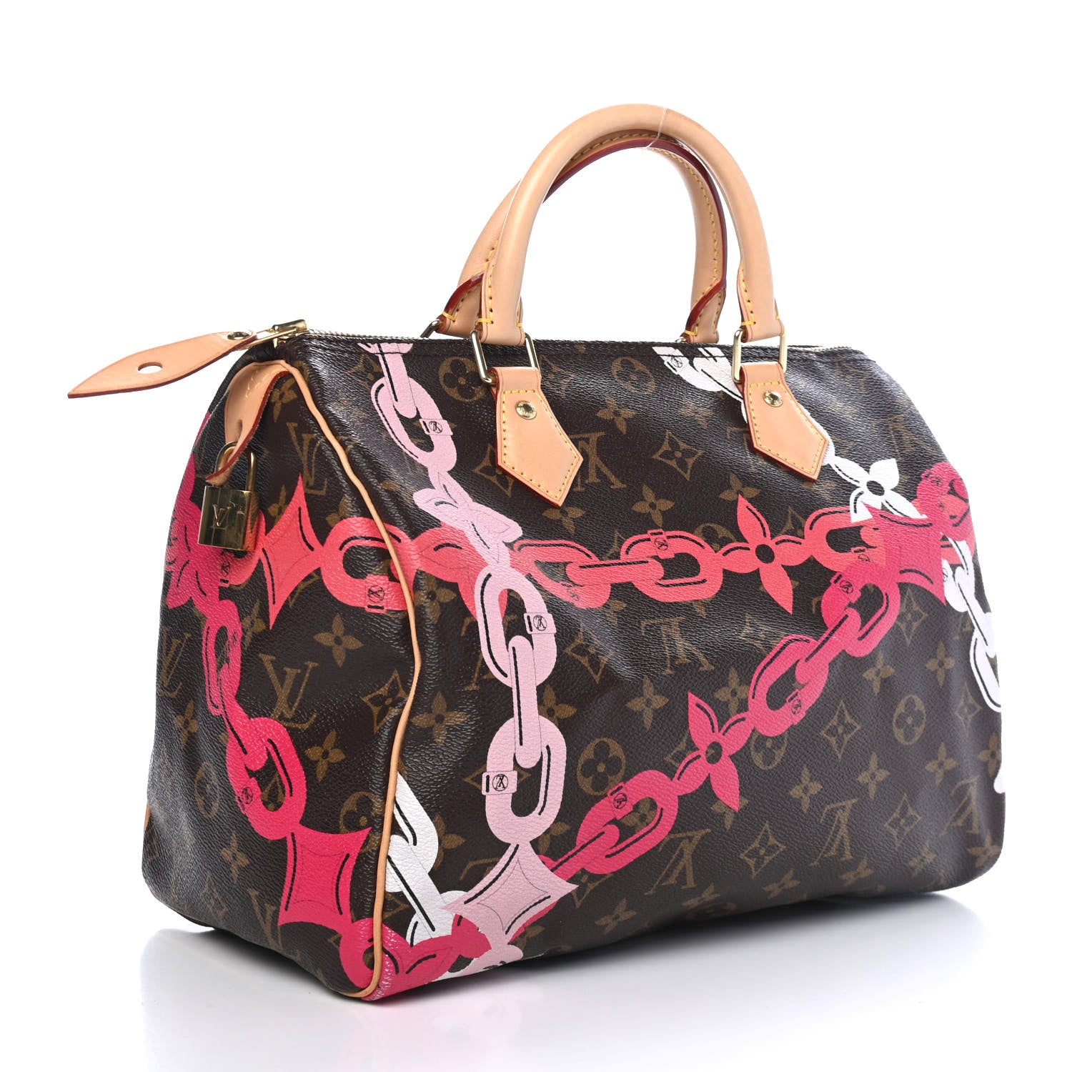 Louis Vuitton Monogram Bay Speedy 30 Rose Ballerine Poppy 2 of 4