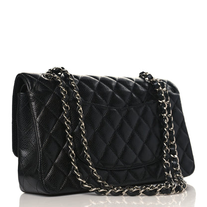 Chanel Caviar Quilted Medium Double Flap Black 3 of 9