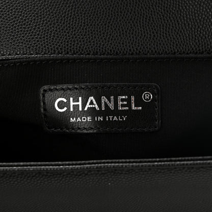 Chanel Caviar Quilted Medium Boy Flap Black 6 of 11