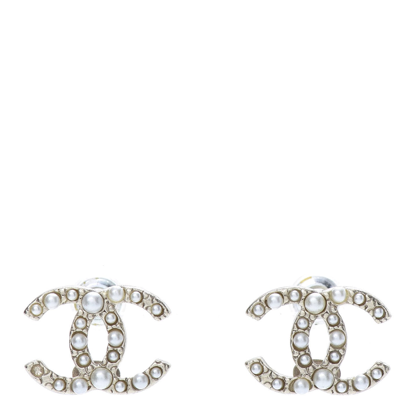 Pearl CC Earrings Light Gold