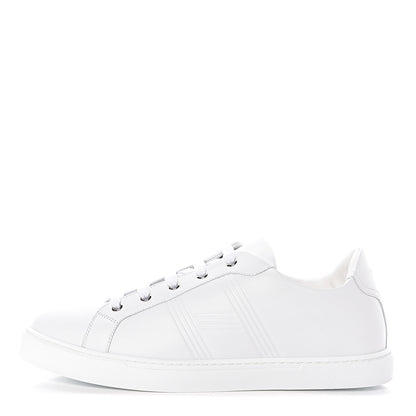 Hermes Calfskin Mens Advantage Sneakers 43 White 1 of 8