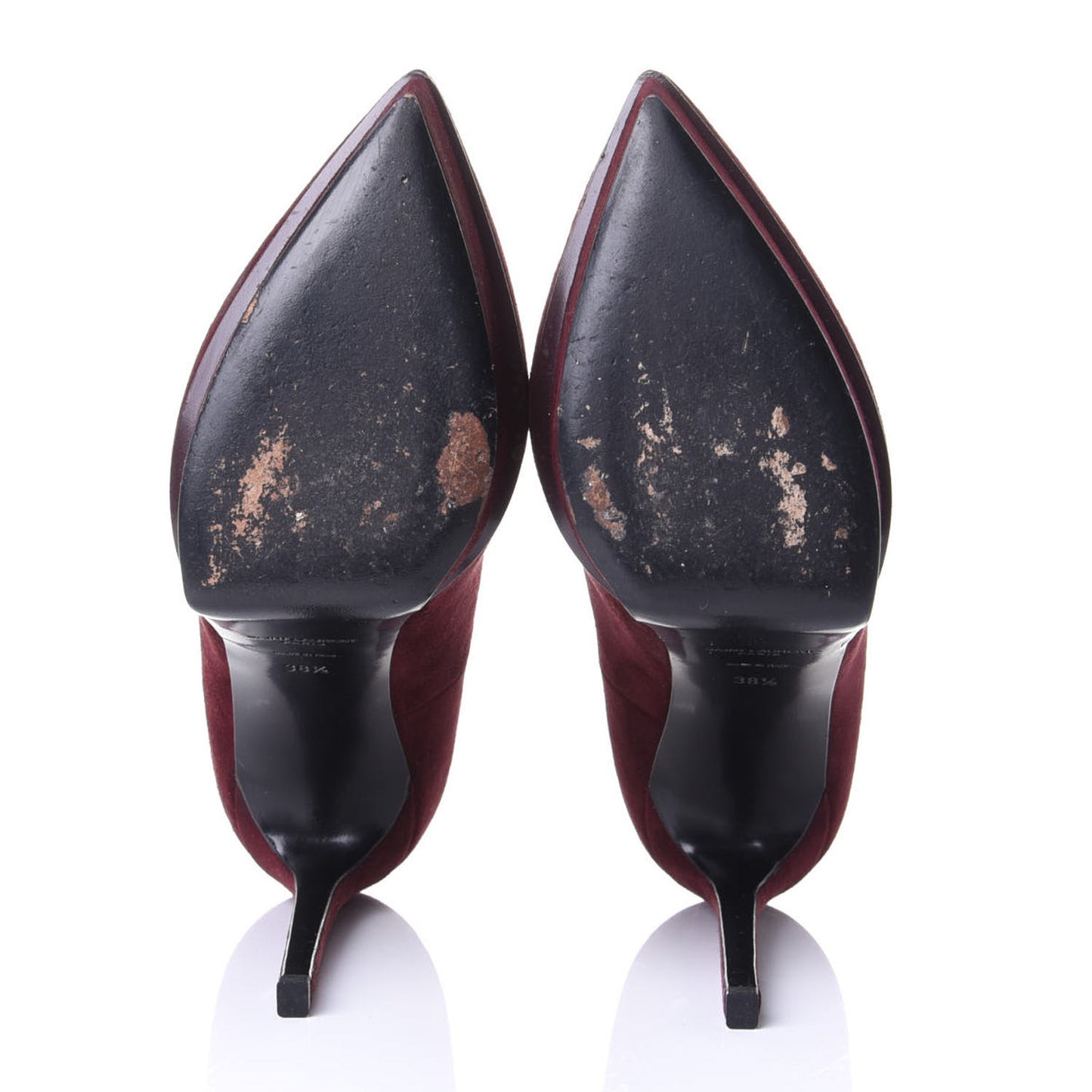 Suede Janis 105 Platform Pumps 38.5 Burgundy