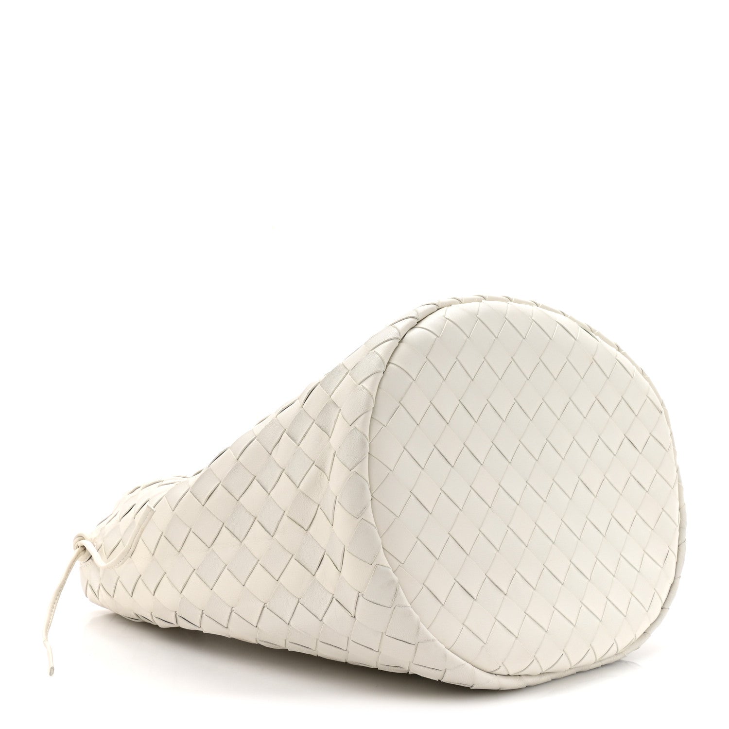 Bottega Veneta Calfskin Intrecciato Small Castello Bucket Bag White 4 of 10
