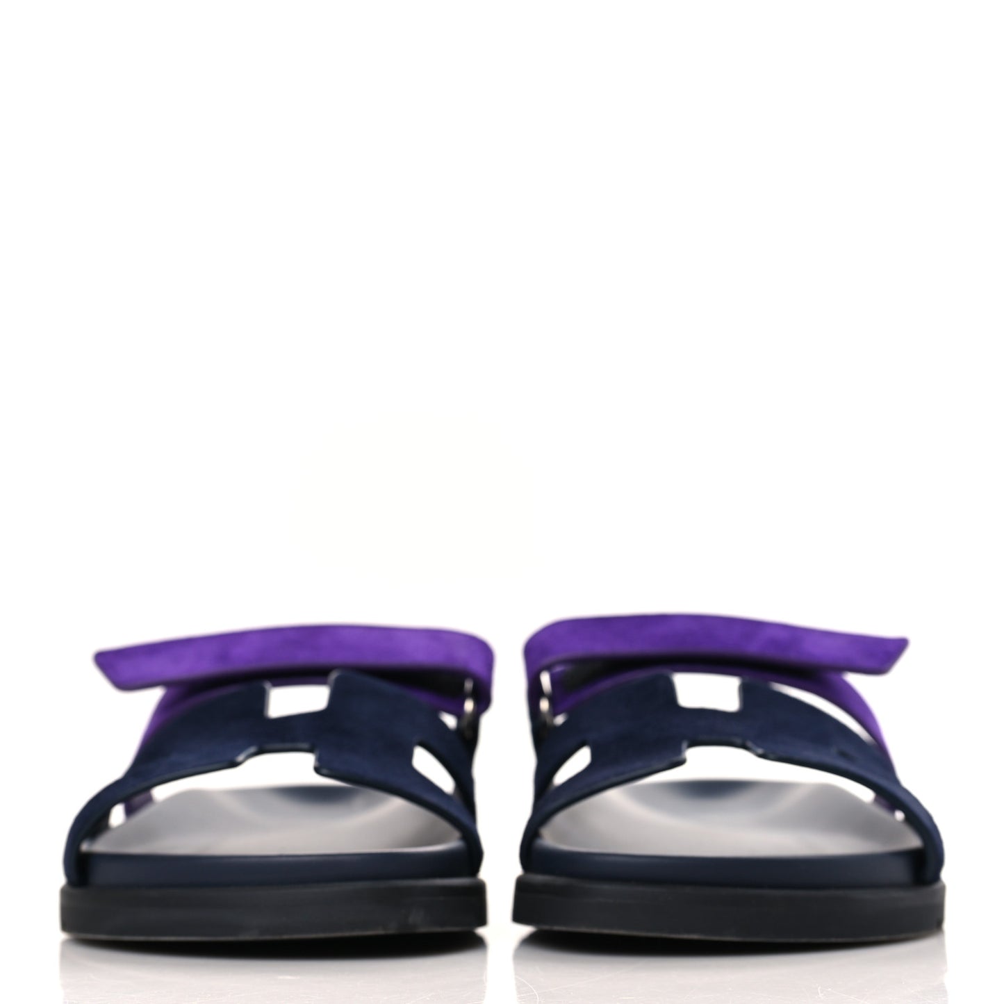 Suede Goatskin Womens Chypre Sandals 37 Marine Violet Majorette