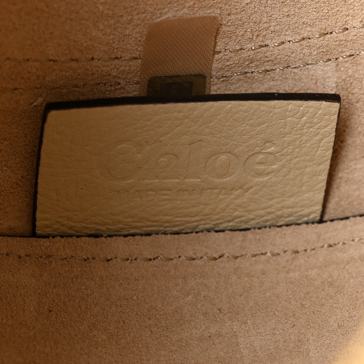Chloe Grained Calfskin Banana Crossbody Bag Vegetal Beige 6 of 9