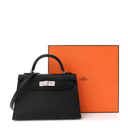 Hermes Epsom Mini Kelly Sellier 20 Black 12 of 12