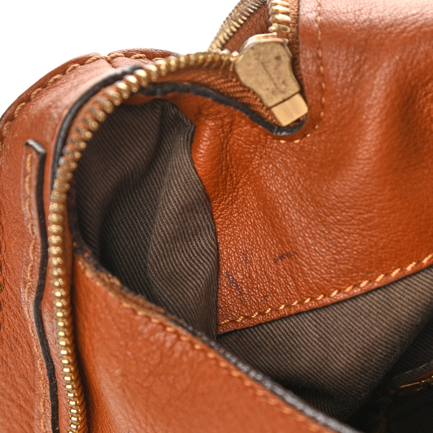 Calfskin Medium Marcie Round Zip Crossbody Bag Tan