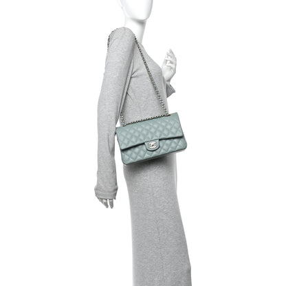 Chanel Caviar Quilted Medium Double Flap Dark Green 2 of 10