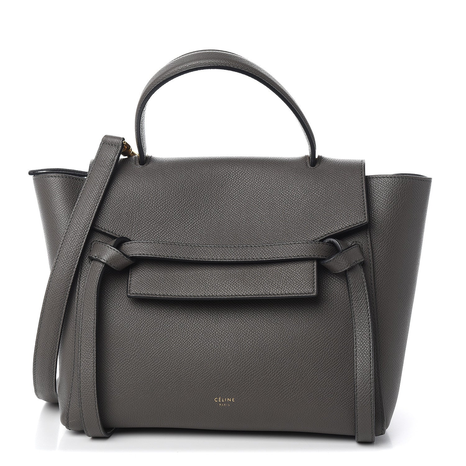 Celine Grained Calfskin Micro Belt Bag Grey 1 of 9