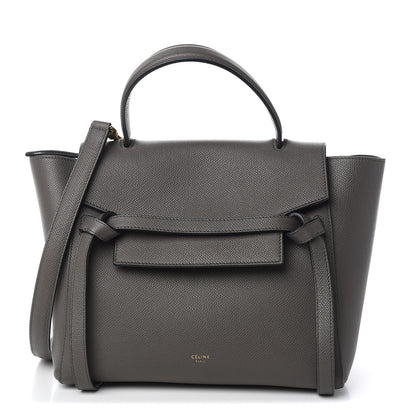 Celine Grained Calfskin Micro Belt Bag Grey 1 of 9