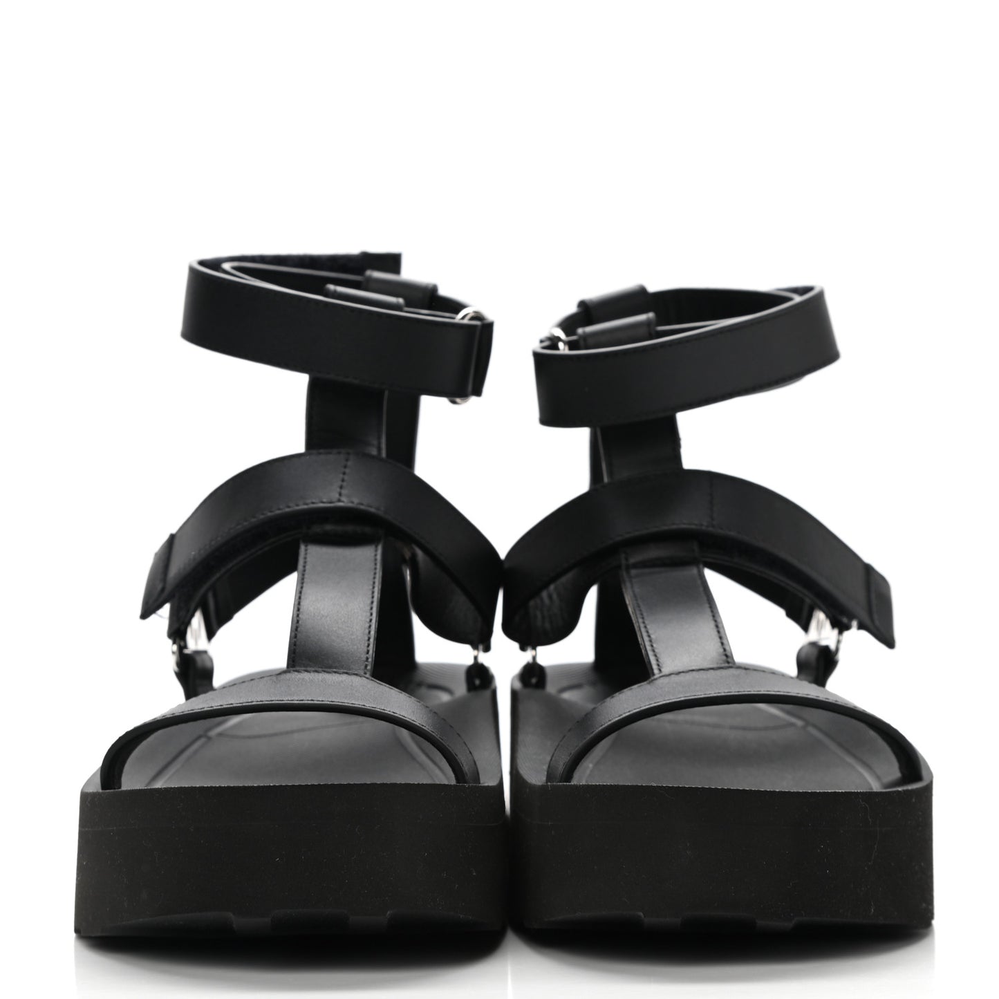 Calfskin Womens Enid Sandals 35 Black