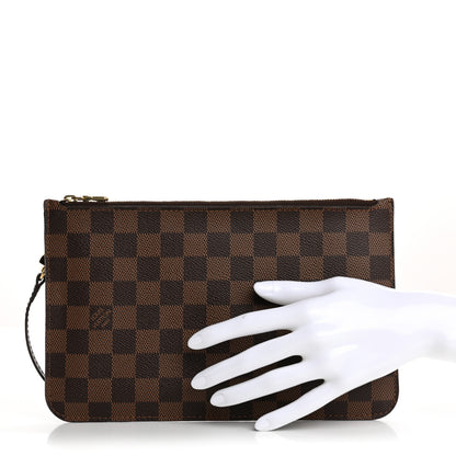 Louis Vuitton Damier Ebene Neverfull MM GM Pochette 2 of 13
