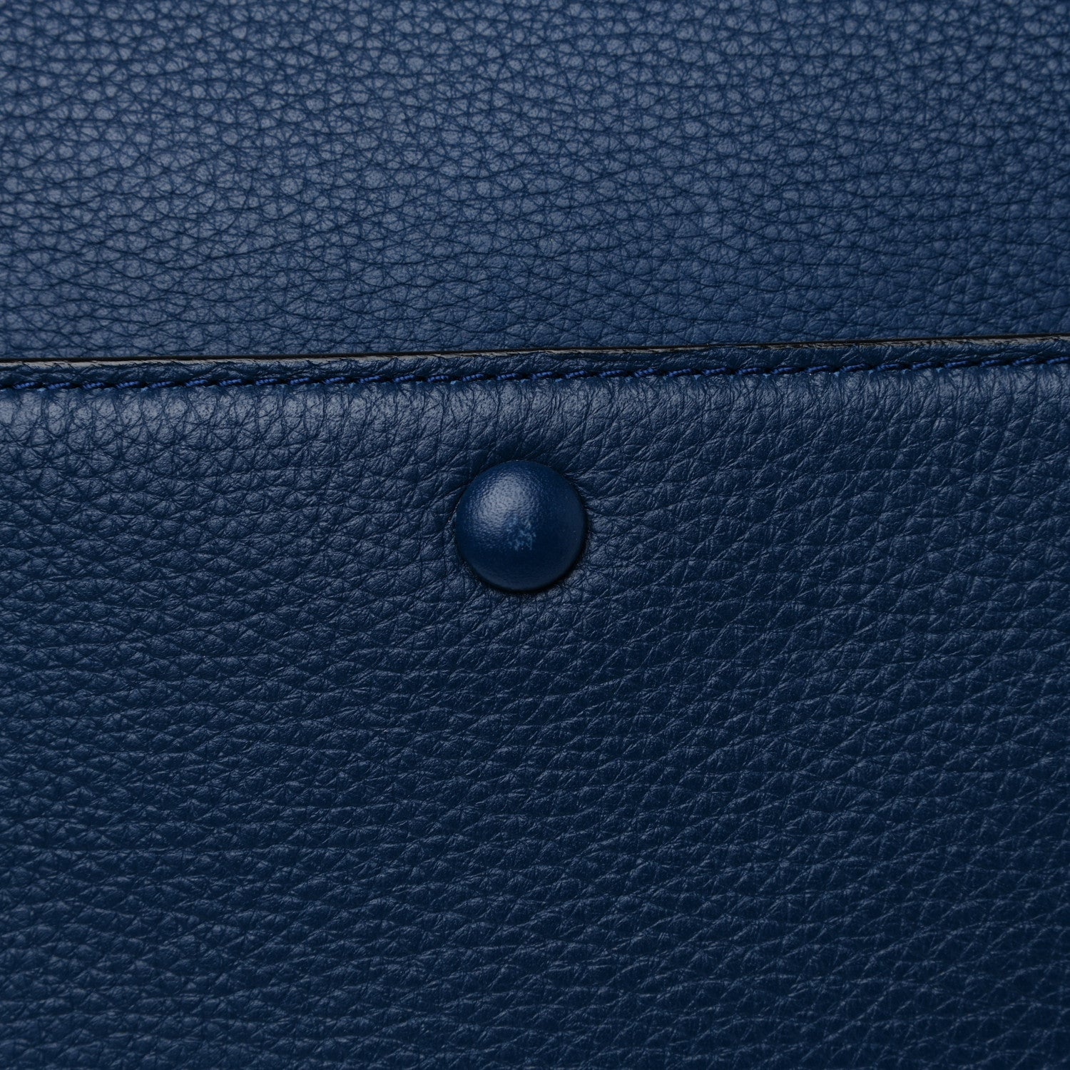 Celine Drummed Calfskin Medium Edge Shoulder Bag Ocean Blue 16 of 18
