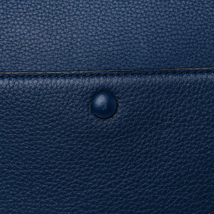 Celine Drummed Calfskin Medium Edge Shoulder Bag Ocean Blue 16 of 18