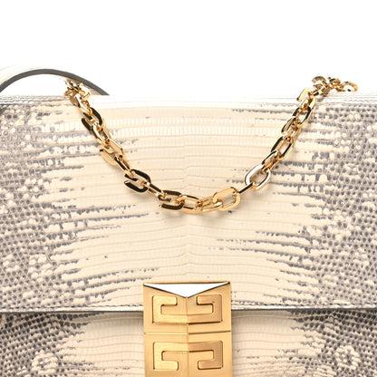 Givenchy Lizard Small 4G Chain Shoulder Bag Natural 7 of 9