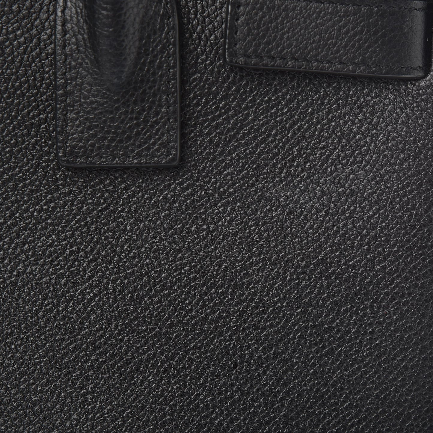 Grained Calfskin Baby Sac De Jour Black