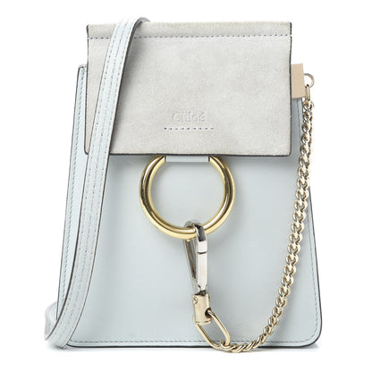 Chloe Suede Calfskin Mini Faye Bracelet Bag Airy Grey 1 of 10
