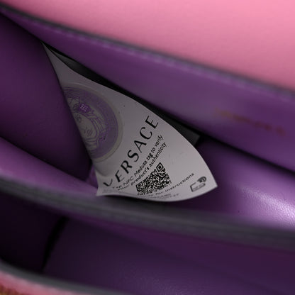Versace Grained Calfskin La Medusa Shoulder Bag Pink 7 of 10