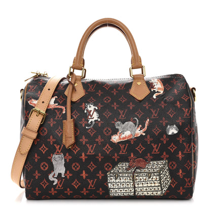 Louis Vuitton Catogram Speedy Bandouliere 30 Marron 1 of 14