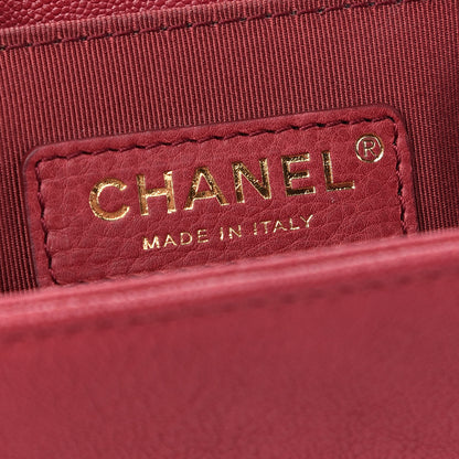 Chanel Caviar Quilted Medium Boy Flap Red 6 of 10