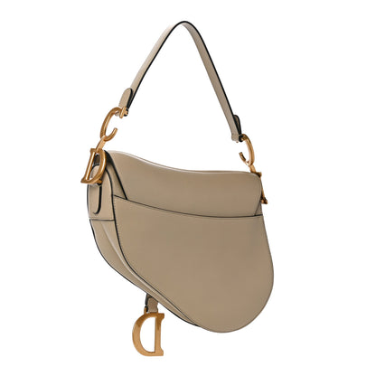 Christian Dior Calfskin Saddle Bag Taupe 3 of 11