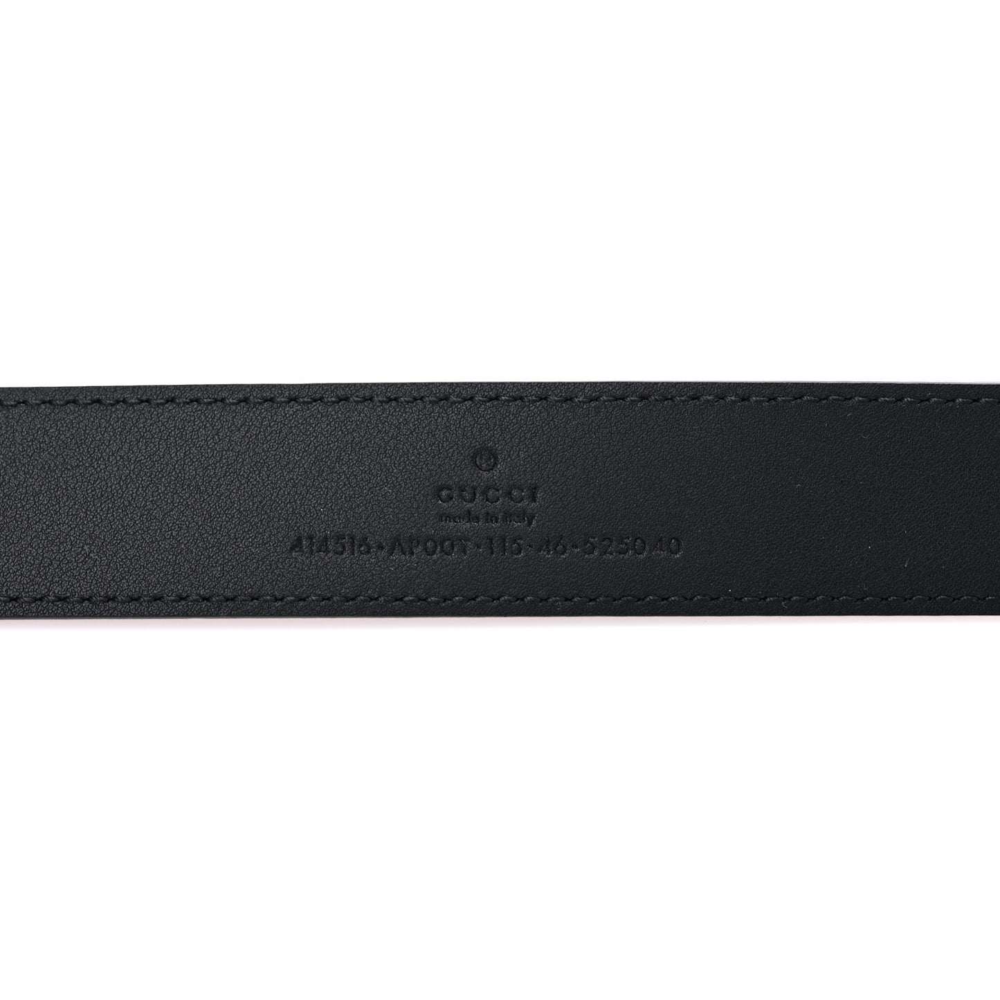 Moon Calfskin Double G 30mm Belt 115 46 Black