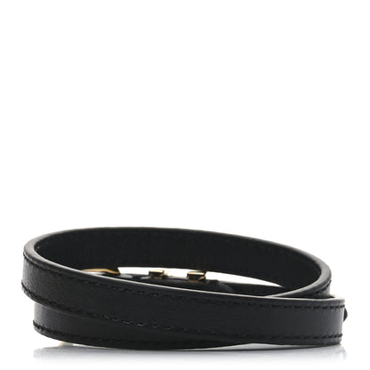 Louis Vuitton Calfskin Enamel LV Darling Bracelet Black 3 of 5