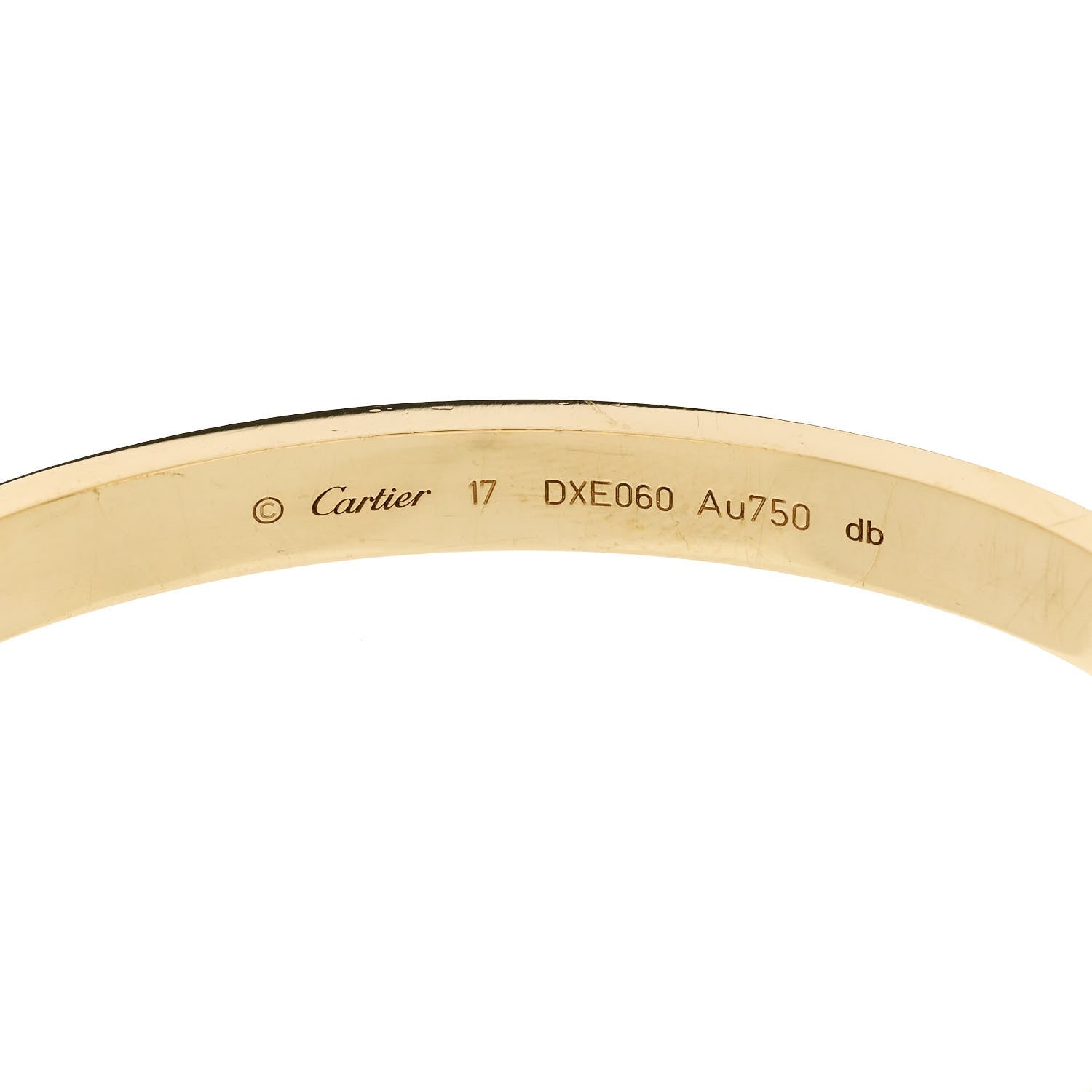 Cartier 18K Yellow Gold LOVE Bracelet 17 6 of 10