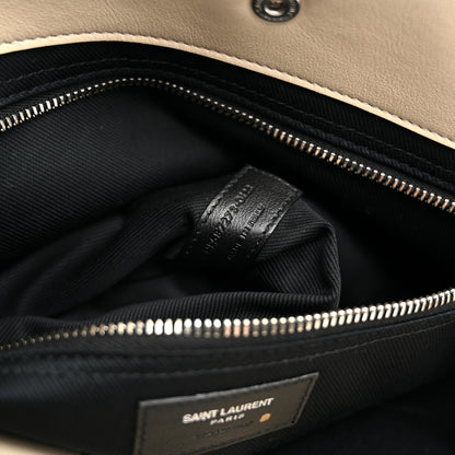 Saint Laurent Vitello Large Rive Gauche Tote Sea Salt 7 of 12
