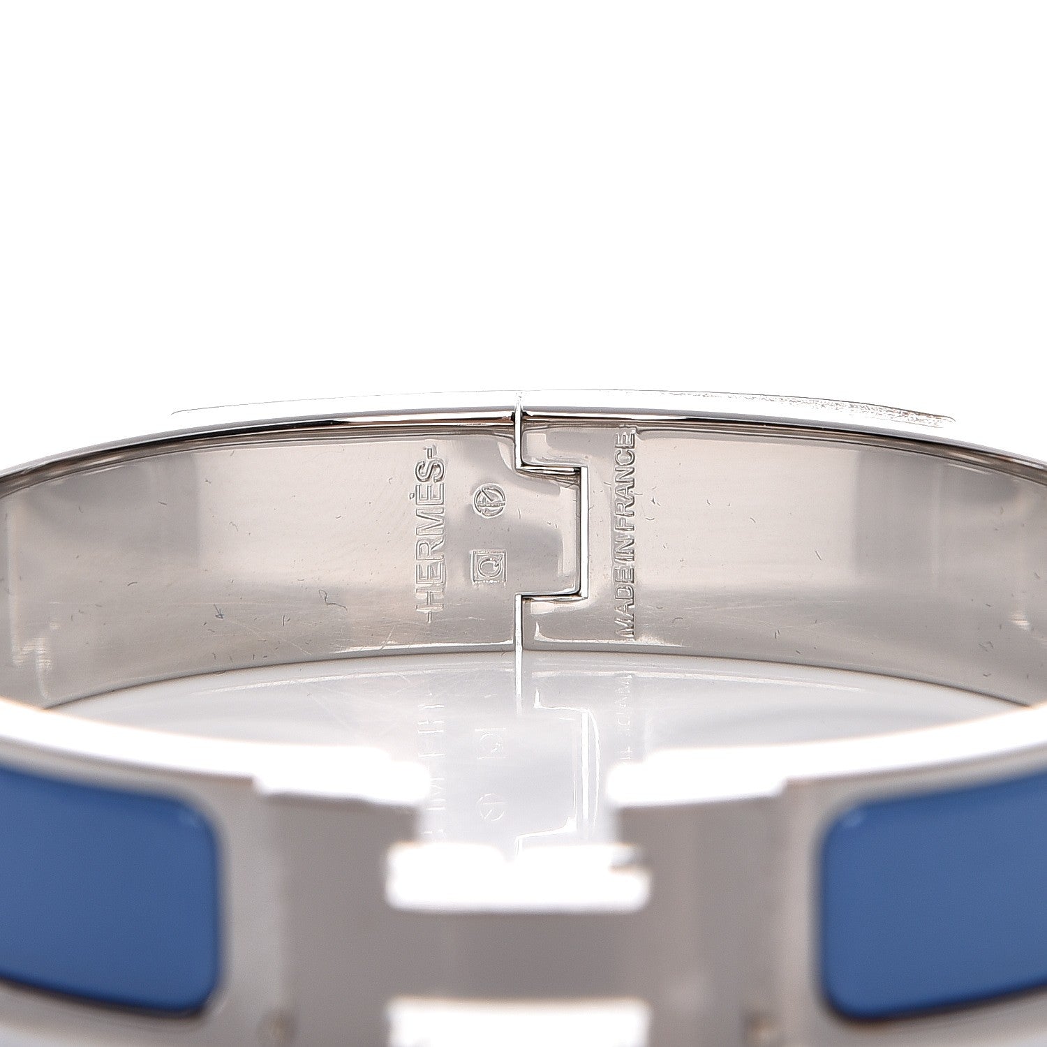 Hermes Enamel Narrow Clic Clac H Bracelet PM Bleu Transat 4 of 5