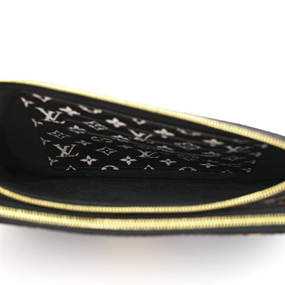 Louis Vuitton Monogram Giant Jungle Pochette Double Zip Black 5 of 11