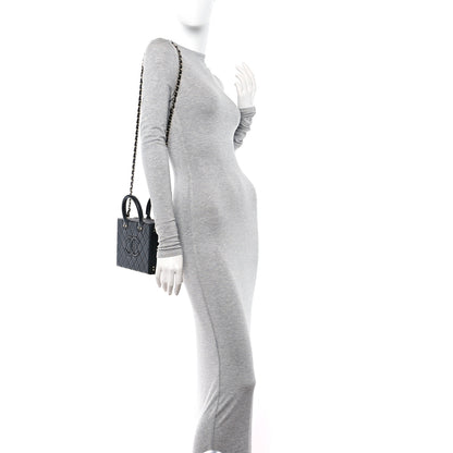 Chanel Calfskin Quilted Studded Square Vanity Case Black 2 of 10