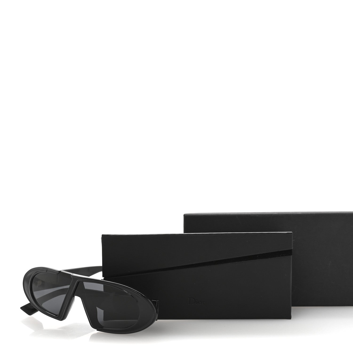 Christian Dior Acetate Oblique Oval Sunglasses Black 9 of 9