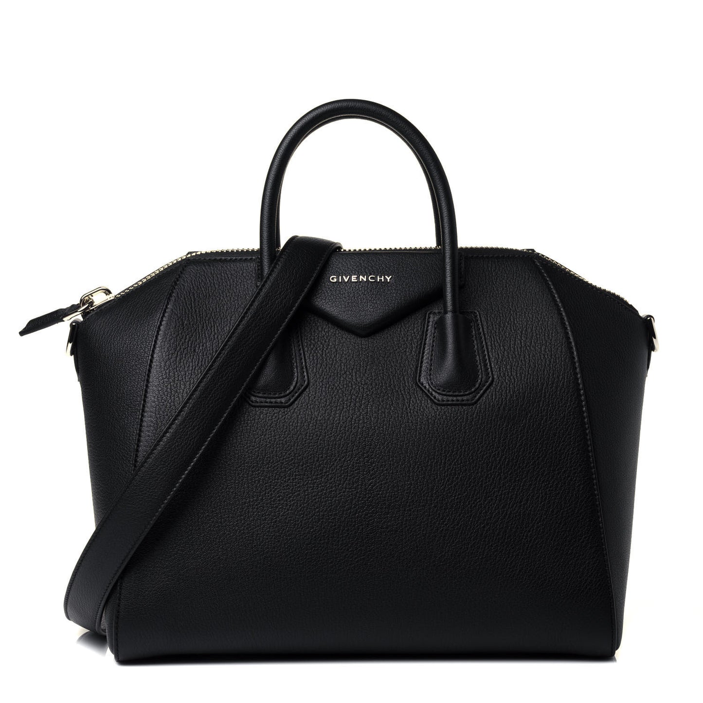Sugar Goatskin Medium Antigona Black