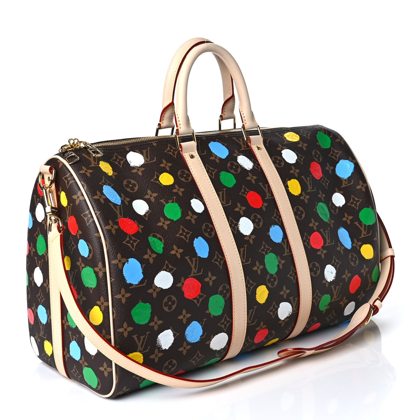 LV X YK Monogram Keepall Bandouliere 45 Multicolor