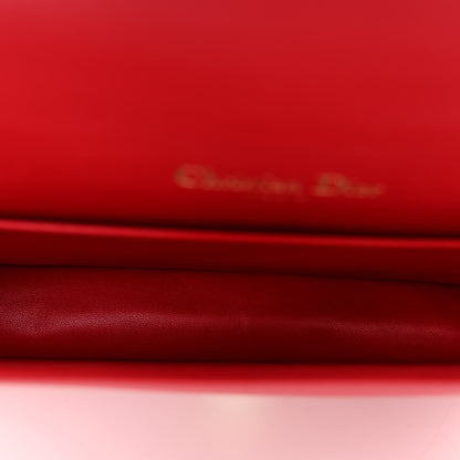 Christian Dior Lambskin Cannage Lady Dior Pouch Red 6 of 10