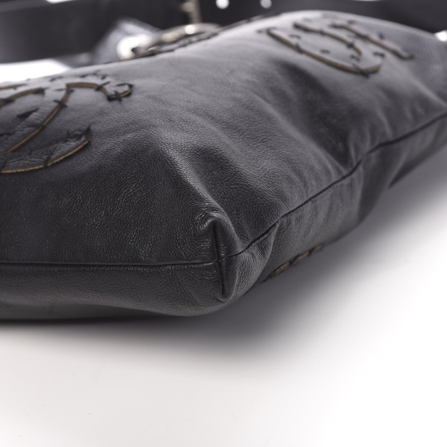 Calfskin Oser Sans Poser Messenger Black