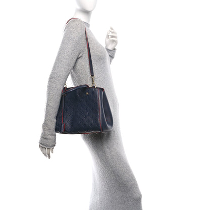 Louis Vuitton Empreinte Montaigne MM Marine Rouge 2 of 10