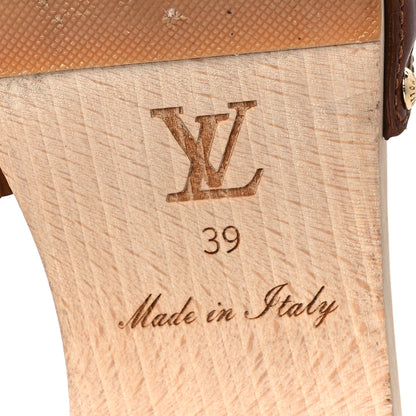Louis Vuitton Calfskin Monogram Cottage Mule 39 Cognac 8 of 16