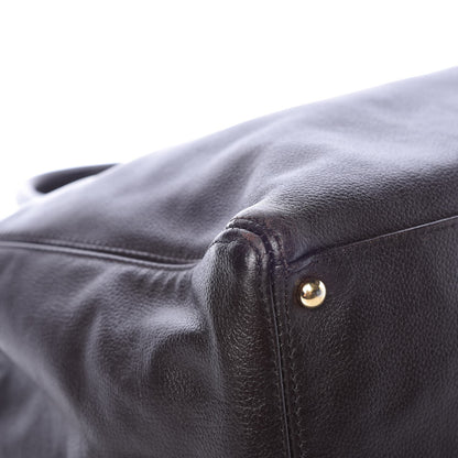 Chanel Calfskin Cerf Executive Shopper Tote Dark Brown 11 of 13