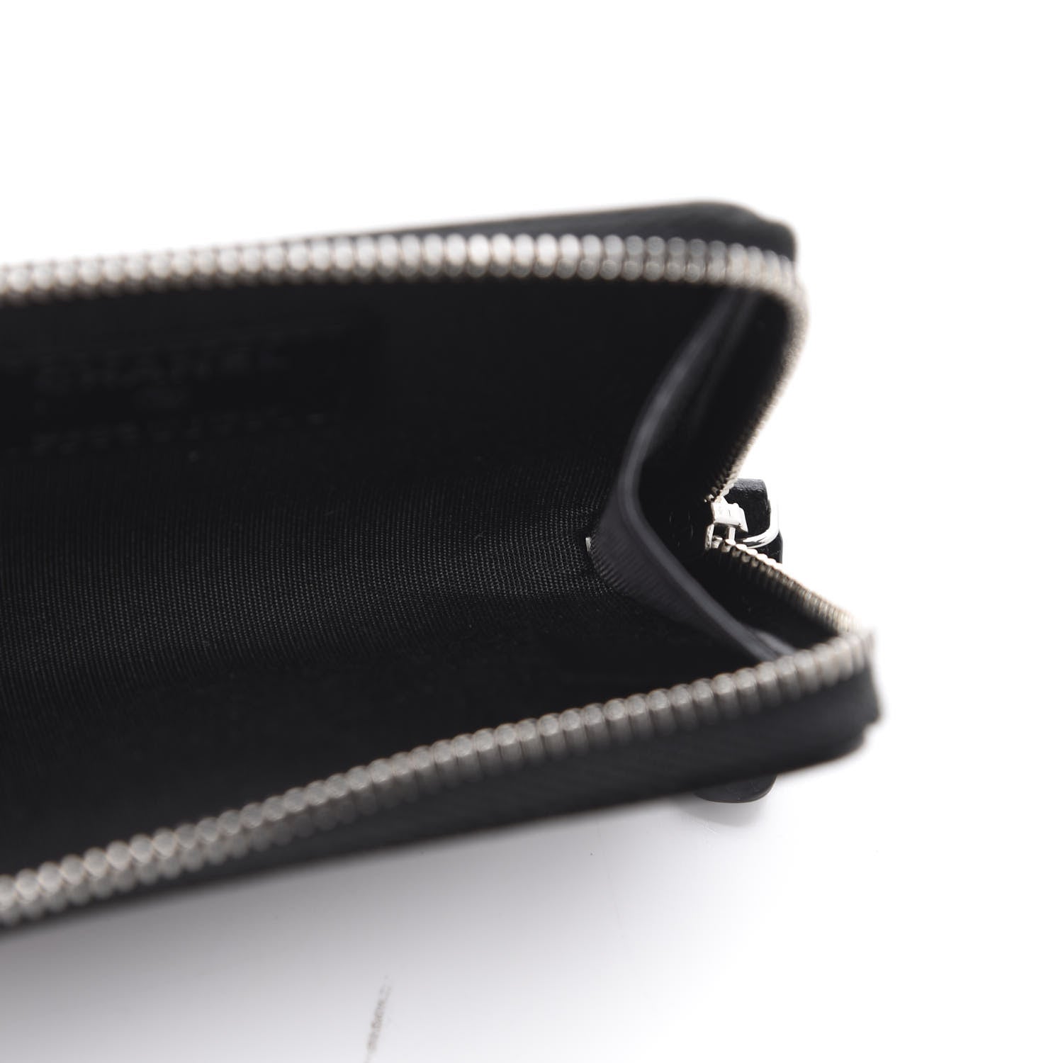 Chanel Caviar Camellia Embossed Key Holder Case Black 5 of 11